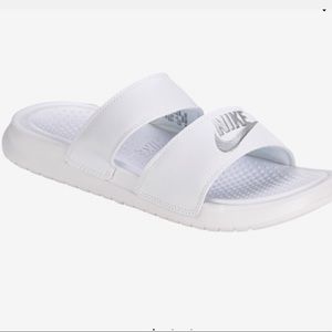 White Nike Slide